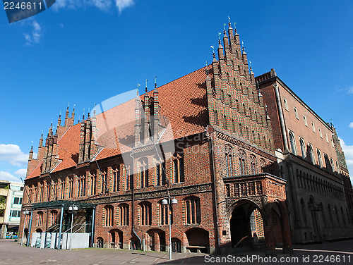Image of Altes Rathaus (old town hall) in the center of Hannover, Germany.