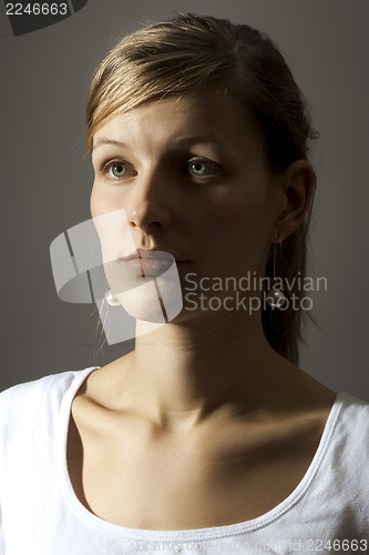 Image of melancholic woman