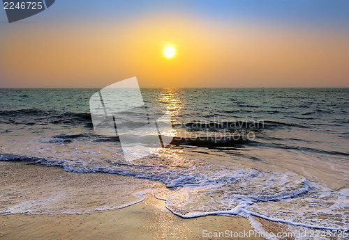 Image of sunset over sea