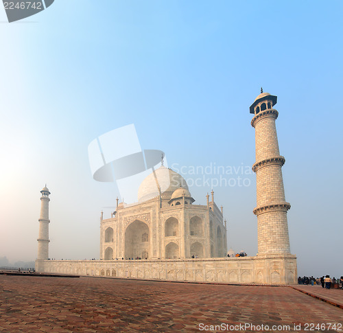 Image of Taj Mahal - famous mausoleum in India