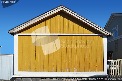 Image of Yellow Wooden Wall