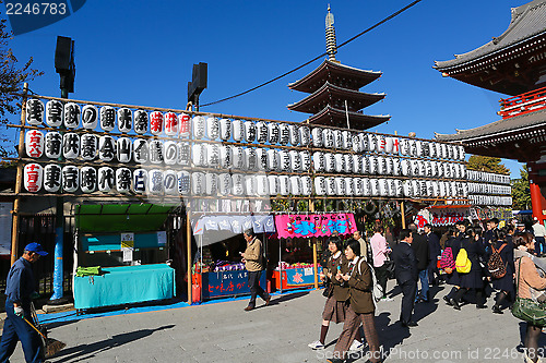 Image of Sensoji temple in Asakusa, Tokyo