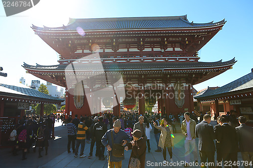 Image of Sensoji temple in Asakusa, Tokyo