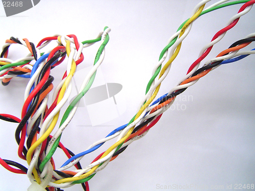 Image of Coloured Computer Wires