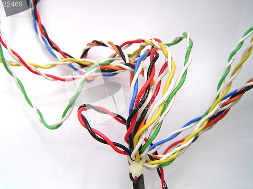Image of Coloured Computer Wires