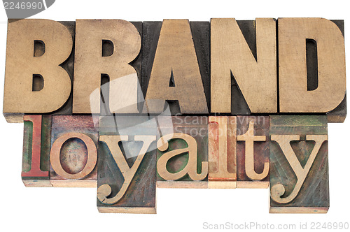 Image of brand loyalty in wood type