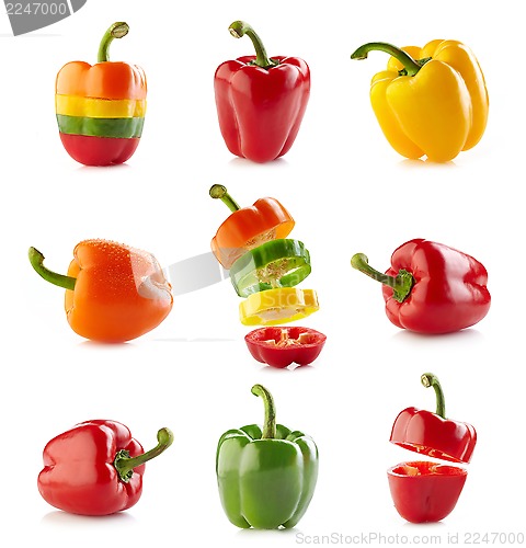Image of various paprika 