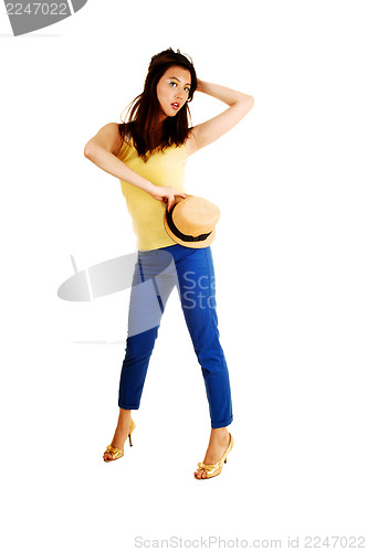 Image of Girl with hat.