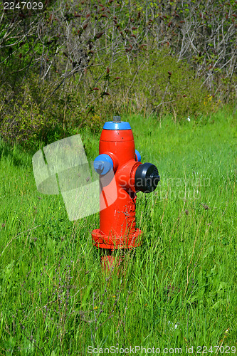 Image of Lonely water hydrant.