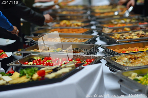 Image of buffet food