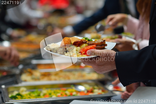 Image of buffet food