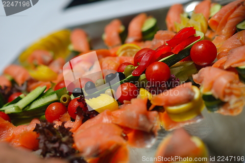 Image of buffet food