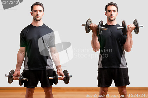 Image of Standing Bicep Dumbbell Curl