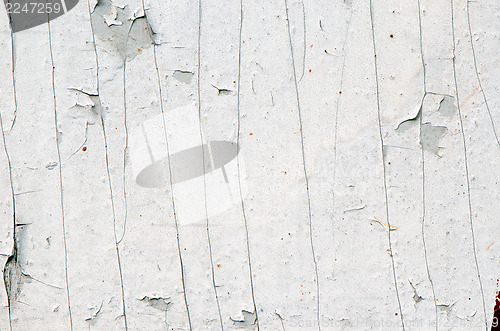 Image of background old peeled paint remain plywood wall 