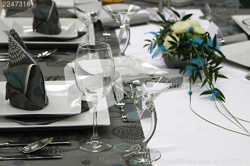 Image of detail wedding table decorations 