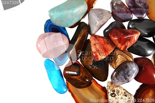 Image of luxury color gems as background