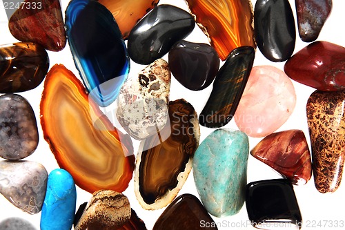 Image of luxury color gems as background