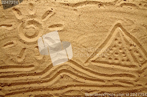 Image of yellow sand texture (egypt)