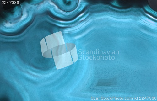 Image of blue agate gem background (macro, detail)