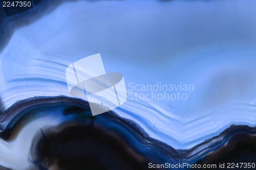 Image of blue agate gem background (macro, detail)