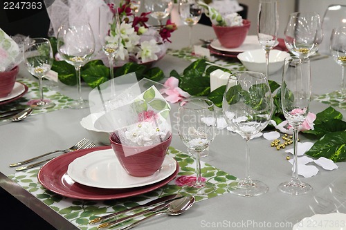 Image of detail wedding table decorations 