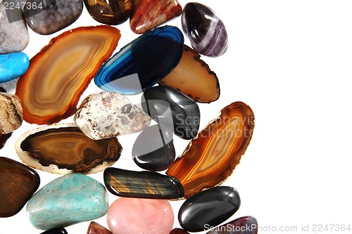 Image of luxury color gems as background