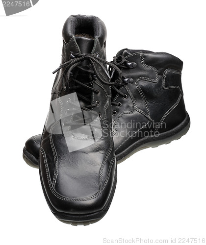 Image of Black men's shoes