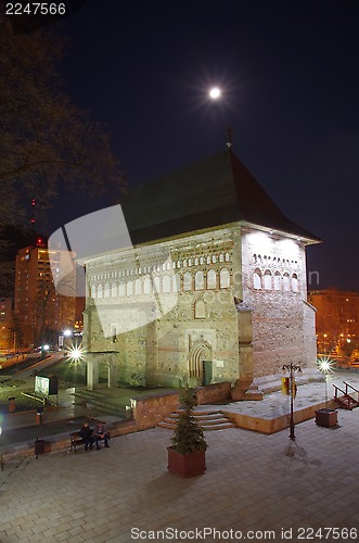 Image of Night medieval church