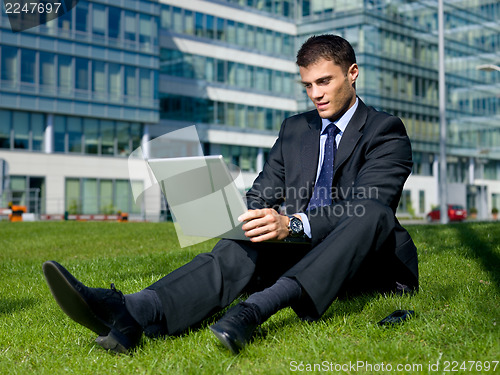 Image of Outdoor Businessman