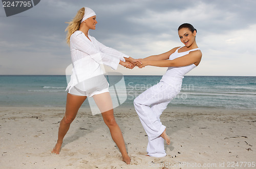 Image of Friends at the beach