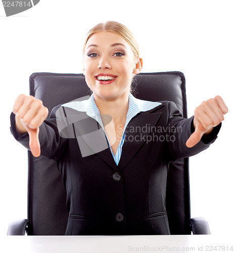 Image of Blond Businesswoman