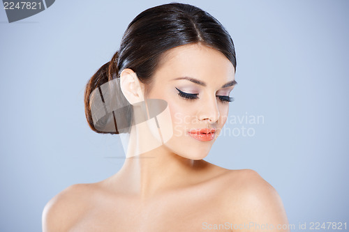 Image of Sensual portrait of brunette girl