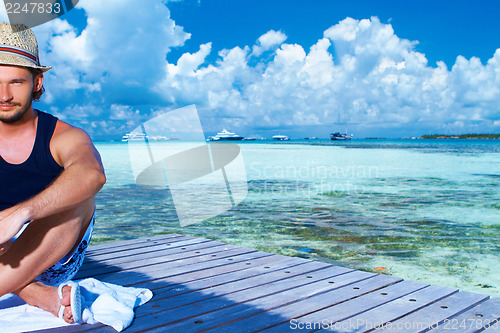 Image of Man at Maldives