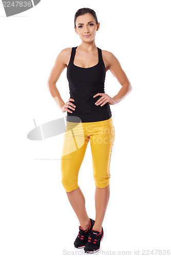 Image of Attractive fit female athlete