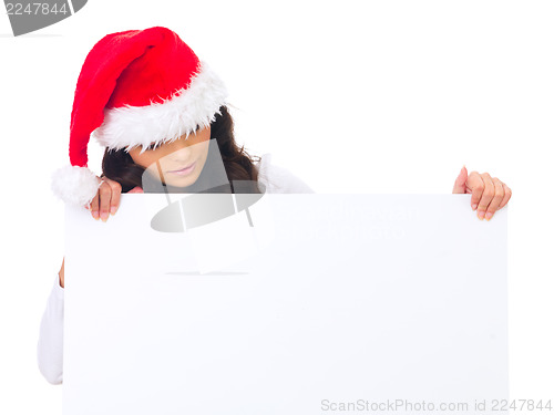 Image of Christmas chick with board