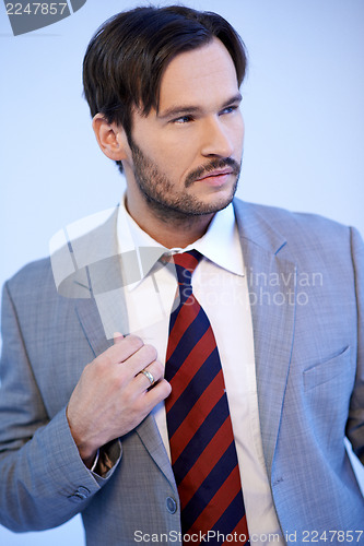 Image of Portrait of a handsome Caucasian young man