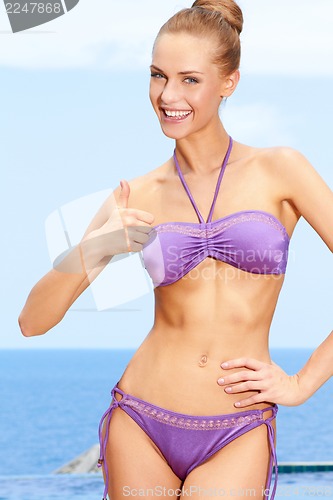 Image of Woman At the beach