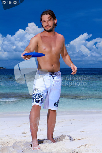 Image of Handsome Man at Maldives