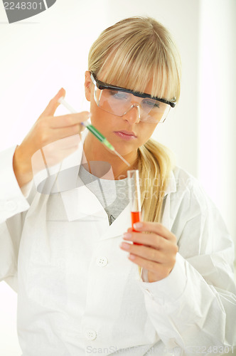 Image of Female in lab