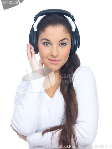 Image of Girl with headphones