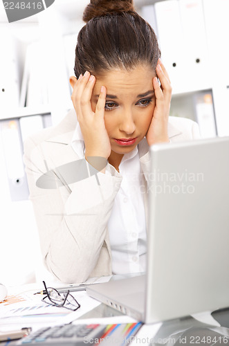 Image of Business Woman in Office