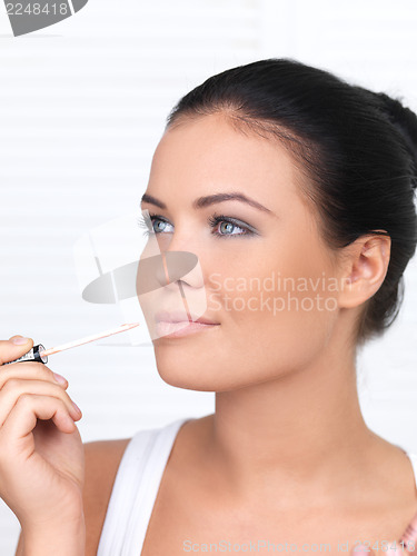 Image of Beauty on black background