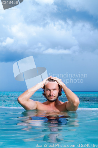 Image of Man at Maldives