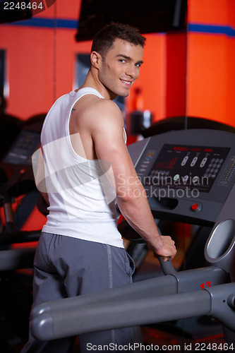 Image of Man at the gym