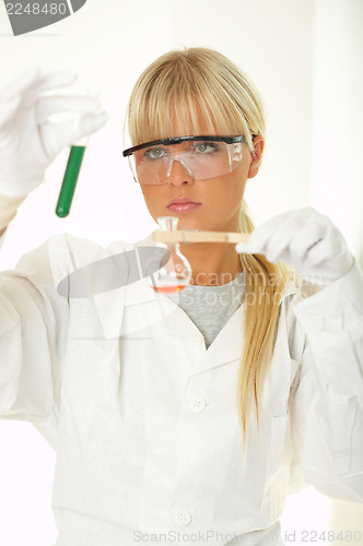 Image of Female in lab