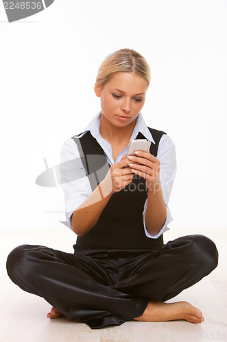 Image of Talking cell phone