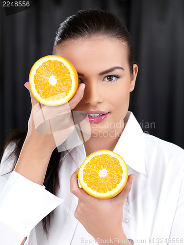 Image of Beauty on black background