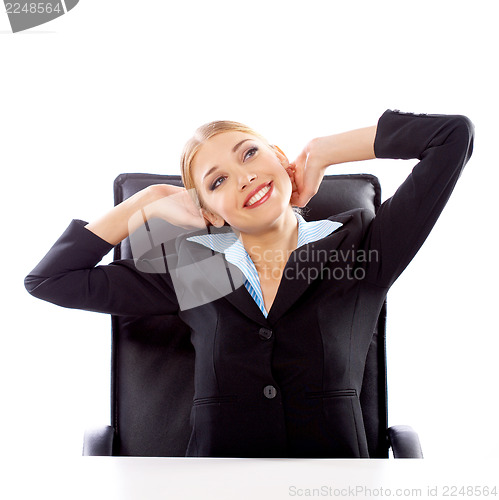 Image of Blond Businesswoman