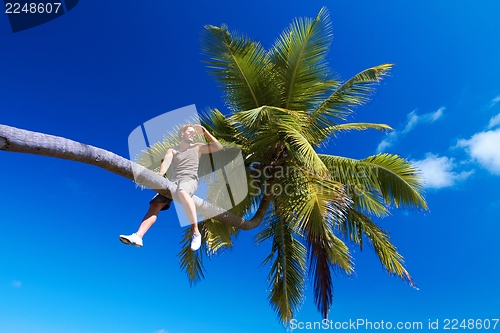 Image of Man on Palm