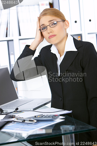 Image of Business Woman in Office